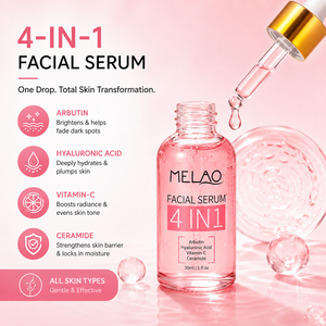 Siero Viso Private Label Anti-Età Sbiancante 4 in 1 alla <span class=keywords><strong>Vitamina</strong></span> <span class=keywords><strong>C</strong></span> per la Cura della Pelle - Product Image 1