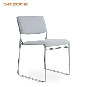 Silla <span class=keywords><strong>de</strong></span> <span class=keywords><strong>Oficina</strong></span> Apilable sin Brazos con Estructura Metálica y Tapicería <span class=keywords><strong>de</strong></span> Tela, Ideal para Visitas, Capacitación, Personal, Salas <span class=keywords><strong>de</strong></span> Conferencias y Invitados - Product Image 3