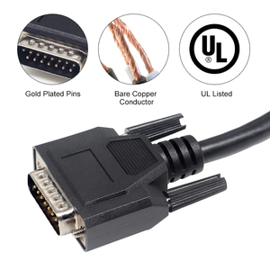 25-Pin DB25 nam nam bện lá chắn PVC Áo khoác Video Cáp dữ liệu XLR loại 1m 2m chiều dài cho máy tính ứng dụng công nghiệp 4K - Product Image 2