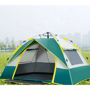 Carpa Yurt Hexagonal Mongola de Doble Capa para Verano, Carpa Automática para 5-7 Personas, para Viajes al Aire Libre, YC-0224, Carpa de Apertura Automática - Product Image 1
