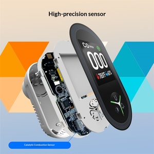 3-in-1 Smart Home Carbon Monoxide Temperature Humidity Sensor IPS for Kitchen <strong>Garage</strong> Hotel Combustible Gas Detection <strong>Alarm</strong> - Product Image 3
