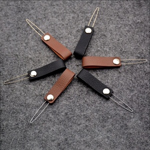 Flacher Leder knopf flaches Gummiband <span class=keywords><strong>304</strong></span> Edelstahl Katapult Zubehör Schleuder Zubehör Stahl Schleuder - Product Image 6