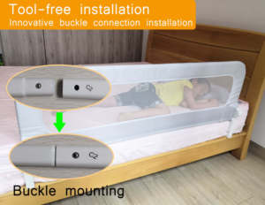 מעקה מיטה מתקפל לתינוקות ופעוטות, מגן בטיחות אוניברסלי לילדים לכל סוגי המיטות - Product Image 6