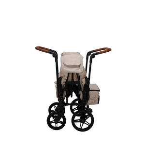 Kereta dorong bayi lipat anak-anak, kereta dorong tenda berkemah bepergian dengan roda besar mewah - Product Image 5