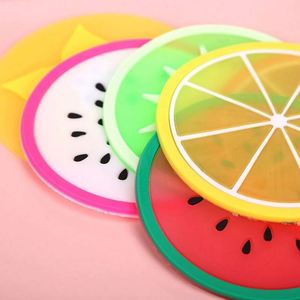 Fruit <b>Drink</b> <b>Coasters</b>-Cute PVC Waterproof <b>Coasters</b> with Silk Screen Printing for Home & Office-Custom Available - Product Image 3