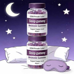 Gomitas Veganas para Dormir sin Azúcar de Marca Propia, 5 mg de Melatonina, Magnesio, Vitamina D, Suplemento para Ayudar a Dormir para Adultos - Product Image 3
