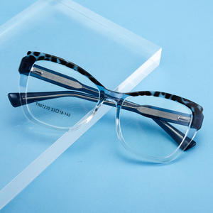 Monturas de Gafas Cat Eye Tr90 53-18-140 con Protección Anti Luz Azul, Unisex, Montura Completa, Diseño de Lentes AC - Product Image 1