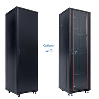 Armoire de serveur réseau antichoc 18U 27U 32U 37U 42U 48U à cadre ouvert 4 poteaux pour refroidissement