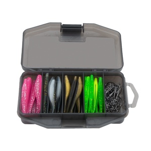 Ensemble de leurres de pêche à la <span class=keywords><strong>carpe</strong></span> transfrontaliers Comair appâts souples en plastique en gros appâts manivelle avec conception en spirale de queue de fourche pour la pêche en Amazonie - Product Image 1