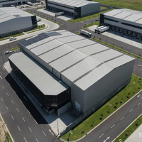 Entrepôt préfabriqué en structure métallique avec poutres en H haute résistance pour opérations industrielles – Bâtiment métallique préfabriqué