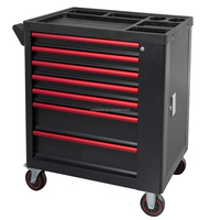 Juego de Herramientas Profesional OEM/ODM, Gabinete de Herramientas Resistente con Capacidad de 300 kg, Cerradura con Llave, Carro de Herramientas para Taller, Caja de Herramientas Móvil de Metal