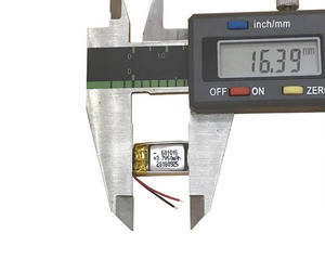 Small size GEB <span class=keywords><strong>3</strong></span>,7 V 601015 60mAh lithium polymer battery for smart watch - Product Image 4