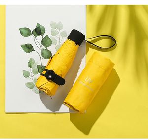 Hot Sell High Quality Ultra 5 Fold Flat Bone Portable Mini Pocket <b>Umbrella</b> Customizable Logo - Product Image 3