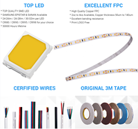 Lampu Strip LED COXO 2835 Garansi 5 Tahun 6000k 4000k 3000k Ra92 Smd2835 120 Smd 240 2835 Lampu Strip LED