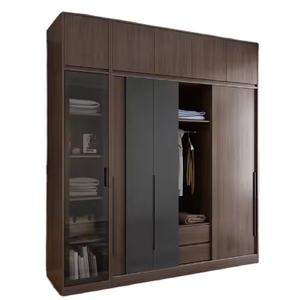 Hanging Wardrobe Household Bedroom Sliding Door <b>Storage</b> <b>Cabinet</b> Simple Home Furniture Modern 1 Set - Product Image 4