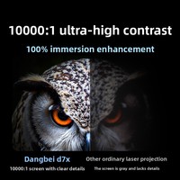 Proyector DLP para Cine en Casa Dangbei D7X, 1080P, Decodificación 4K, Láser Portátil de Alto Brillo, 1100 Lúmenes, Amplio Rango de Color DCI-P3, Android 12, 3D