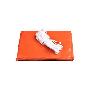 Tente de survie portable OEM pour camping d'urgence, abri tubulaire extérieur en PE, abri orange - Product Image 5