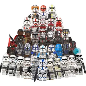 Wm blocks – figurines de film Star War clone trooper Star Darth Shock stormtrooper, Mini blocs de construction, figurines, jouets pour enfants
