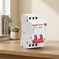 DELIXI Disjoncteur différentiel 3P 25A RCBO Courbe C 400V 6kA Protection contre les courants résiduels Certifié CE Bâtiment de grande hauteur