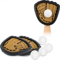Juego de Lanzar y Atrapar Pelotas para Piscina y Playa, 2 Palas, 2 Pelotas Adhesivas, Ajustable y Portátil, para Niños de 3 a 8+ Años y Familias