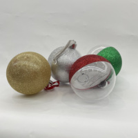 Boule de Noël personnalisable par sublimation, pendentif à suspendre vierge, tailles assorties, ornement de décoration de sapin de Noël aux couleurs vives