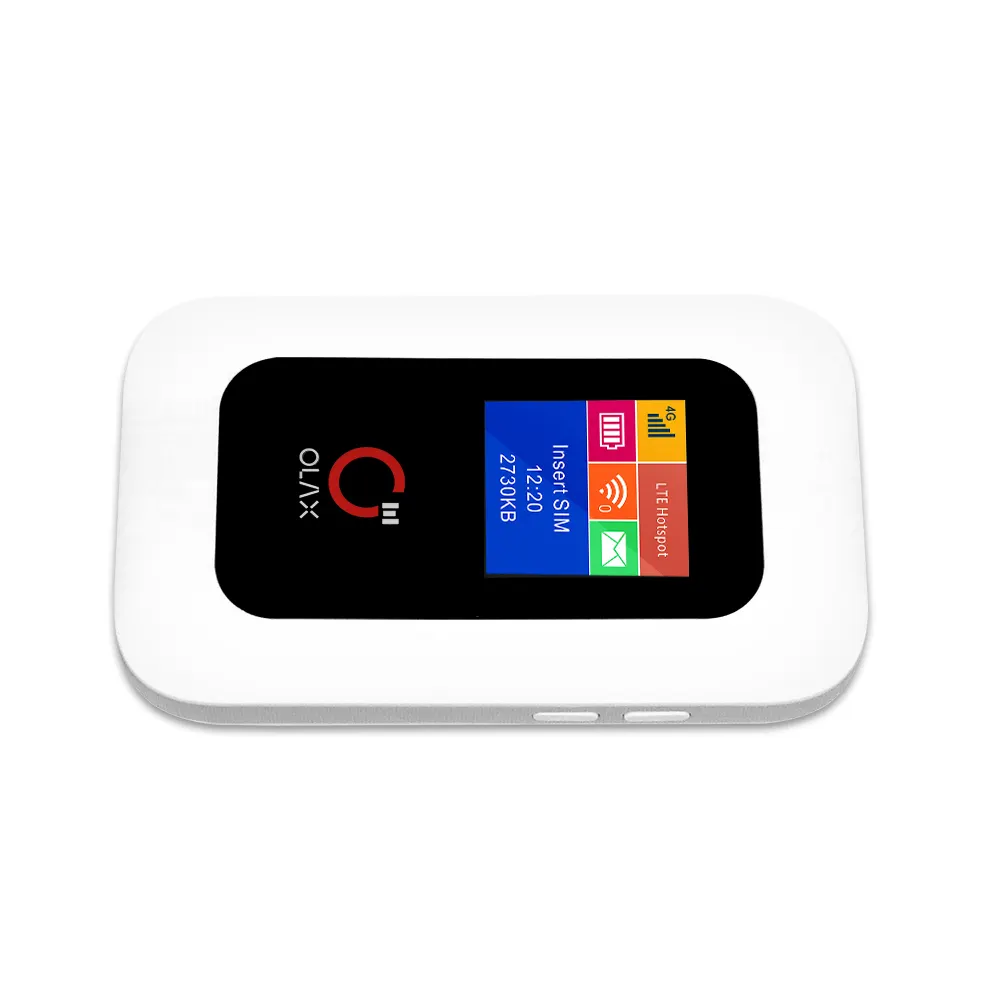 Olax modem mf980vs de bolso, longo alcance desbloqueado, wi-fi olax, 4g, roteador wifi 4g lte com slot para cartão sim