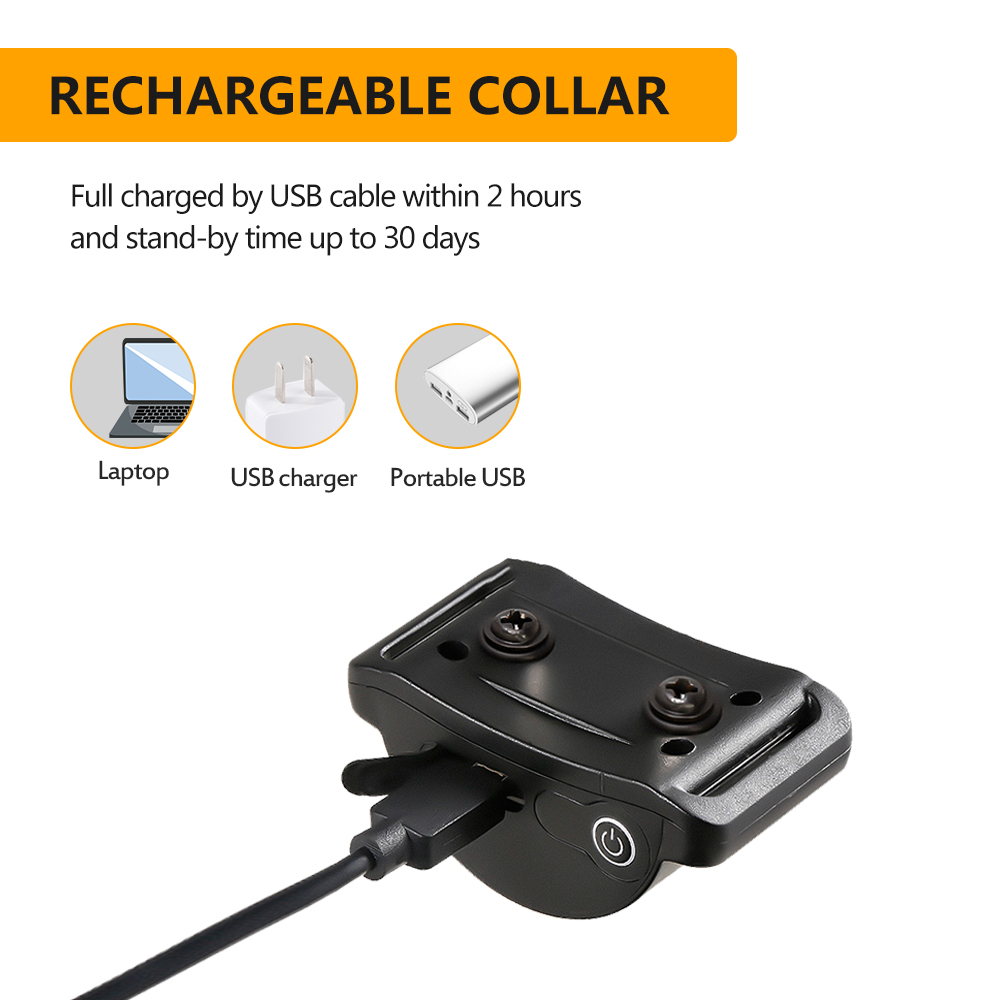 PaipaiTek PD-218V Rechargeable USB Anti-Bark Dog Collar - Shenzhen Paipai Technology Co., Ltd.