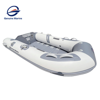 Véritable bateau de pêche marine en PVC personnalisé Bateau de sauvetage en caoutchouc Bateau à rames 2-4m Kayak Canot pneumatique avec coque en aluminium