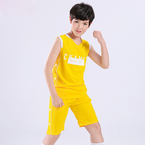 Custom logo boy basketball uniform elementary school student sportswear kids best shorts jersey 2 piece set - Product Image 2