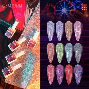 Amostra grátis gel polonês unhas Fornecedores OEM personalizado Neon Fairyland UV Gel