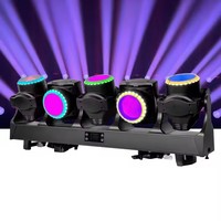 Lampu DJ Baru ACME TB5 Tornado 5 Kepala 5Pcs 120w LED Moving Beam Bar Dengan Efek Strip Ring Circle Halo
