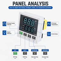 Pengontrol Suhu Digital Cerdas Suosite REX-C700 K M*DA 220VAC OEM/ODM Termostat PID Industri untuk Mesin Penyegel