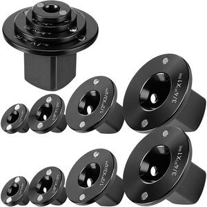 Low Profile <b>Impact</b> <b>Socket</b> Adapter Kit 1 In Drive 8 Piece Set For Auto Repair Tools Chromium Mo Steel Hexagon Adapters - Product Image 1