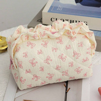 Petite trousse de maquillage transparente rose carrée, jolie trousse à maquillage en cuir, organiseur de voyage pour sac à main, accessoires de voiture, femmes et filles