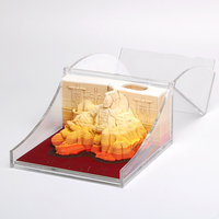 Bloc-notes 3D personnalisé, vente en gros d'usine, logo personnalisé, style turc, cadeau promotionnel, MOCIWORLD, papier découpé