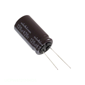 ตัวแทนจำหน่ายอย่างเป็นทางการ ตัวเก็บประจุแบบ Through Hole CAP ALUM 120UF 20% 420V RADIAL UCPW6121MHD6 120 uF - Product Image 1