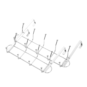Support de rangement de cuisine multifonctionnel en acier inoxydable, design écologique, pour crochets de porte, cintres à vêtements et chapeaux – Vente directe usine - Product Image 4