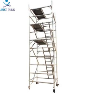 Échafaudages légers de tour mobile de H-Frame Design industriel fortement stable pour des échafaudages en aluminium de construction de bâtiments - Product Image 4