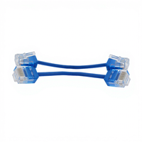 Kabel LAN Jaringan UTP Cat6a Ultra Slim OEM 0.5m 1m 2m 3m Kabel Patch Komunikasi