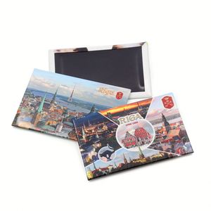 Premium Tin Magnets Riga Latviatravel Souvenir Gift Personalized Refrigerator Magnet - Product Image 1