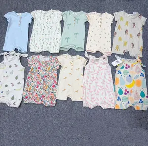 Branded Garment Stock Original Overruns Baby trägt 0-24M Baby Spiel anzüge Frosch anzüge Baby Schlaf anzüge Overall für Jungen