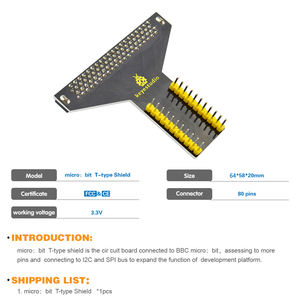 Adaptateur de bouclier en T de <span class=keywords><strong>programmation</strong></span> STEM de haute qualité Keyestudio pour Microbit - Product Image 3
