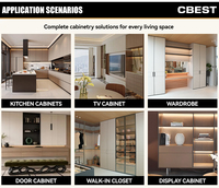 Système de dressing moderne pour chambre à coucher, armoire modulaire d'angle en bois sur mesure avec tiroirs pour vêtements