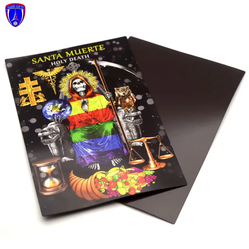 Santa Muerte แผ่นแม่เหล็กติดตู้เย็น,แม่เหล็กติดตู้เย็นแบบยืดหยุ่นพิมพ์ลายยูเครนแผ่นแม่เหล็กติดตู้เย็น