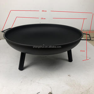 Grand brasero rond avec foyer extérieur à 3 pieds Fournisseur de barbecue en Chine Bol à feu de charbon de bois - Product Image 2