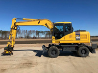 Excavatrice sur roues haute performance PW160 pour la construction routière, les travaux municipaux, les infrastructures et les projets de terrassement urbain