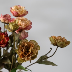 Bouquet de fleurs artificielles en soie simulée de style vintage, fait main, avec dégradé multicolore, pour Noël et la Saint-Valentin - Product Image 4