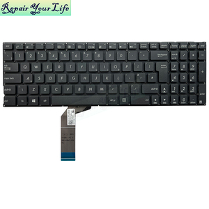 แป้นพิมพ์แล็ปท็อป UK SP BR GR สำหรับ <span class=keywords><strong>Asus</strong></span> <span class=keywords><strong>X556U</strong></span> X556UA X556UB X556UF X556UJ X556UR Z550MA R753UB R753UA R753UW R753UX K556 - Product Image 1