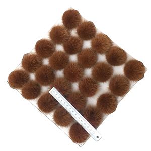 中国工厂批发多彩3厘米3.5厘米4厘米5厘米貂皮毛球真貂皮绒球装饰绒球用品 - Product Image 3