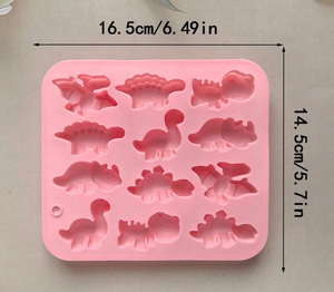 Molde de Silicona Reutilizable Ecológico con Forma de Dinosaurio para Navidad, Moldes para Golosinas para Cachorros de Grado Alimenticio - Product Image 3